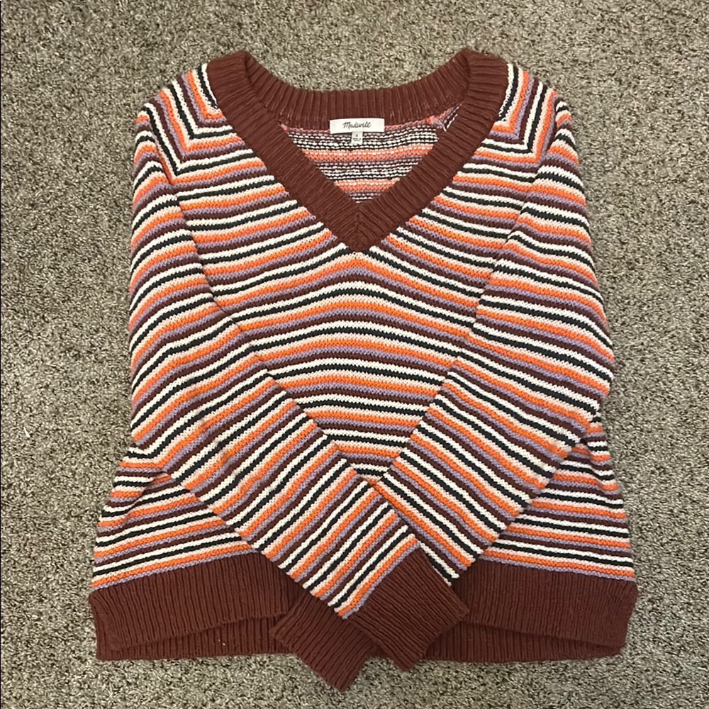Madewell Striped Knit Sweater Small